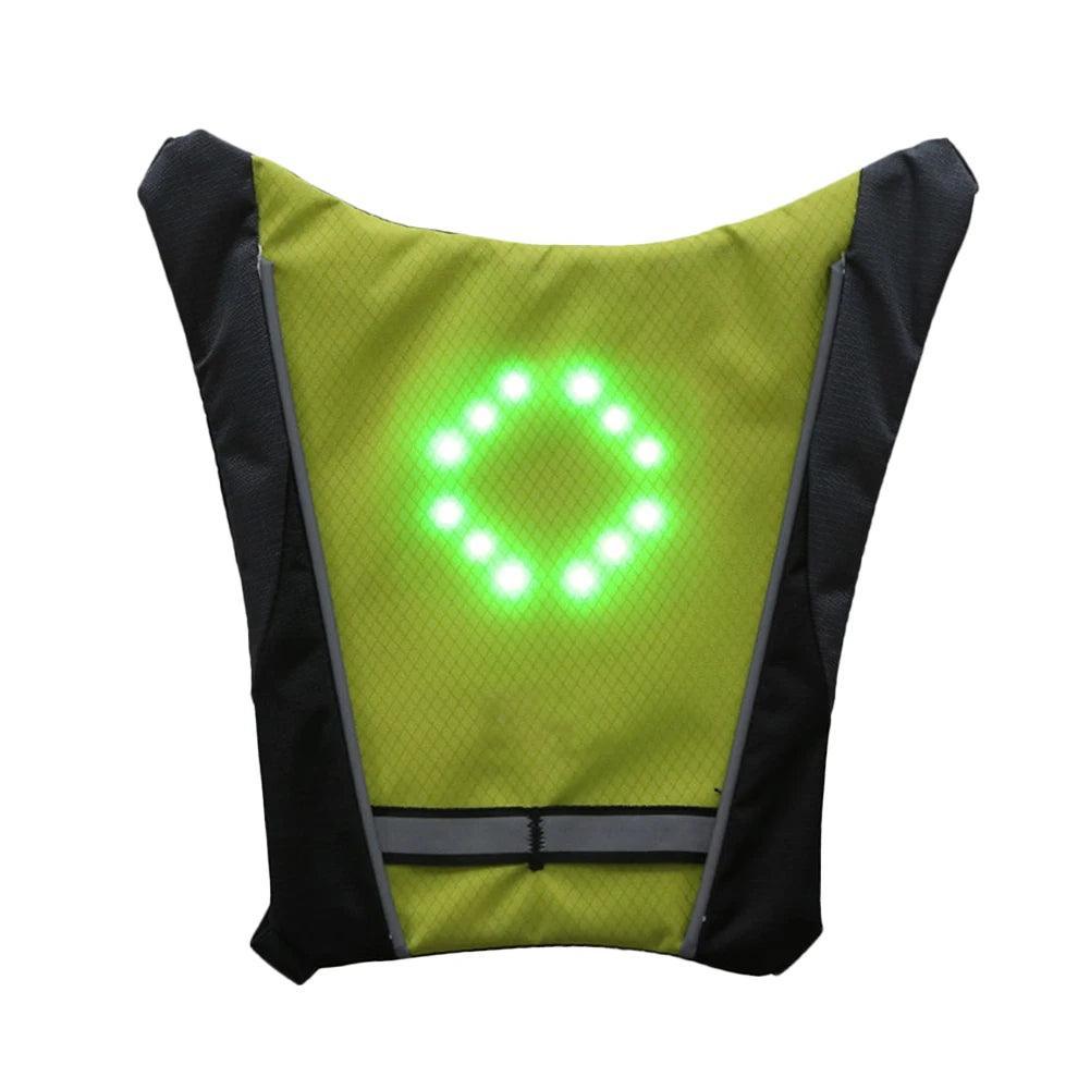 Gilet de cyclisme LED avec télécommande - Veste de sécurité haute visibilité pour vélo VTT