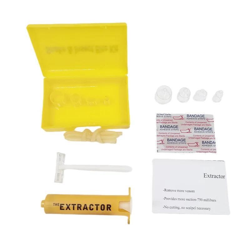 Extracteur de Venin Sous Vide - Kit de Premiers Secours pour Morsures et Piqûres