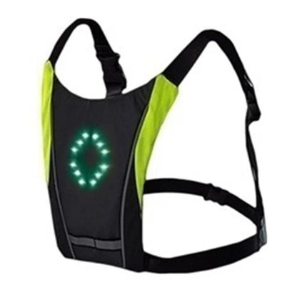 Gilet de cyclisme LED avec télécommande - Veste de sécurité haute visibilité pour vélo VTT