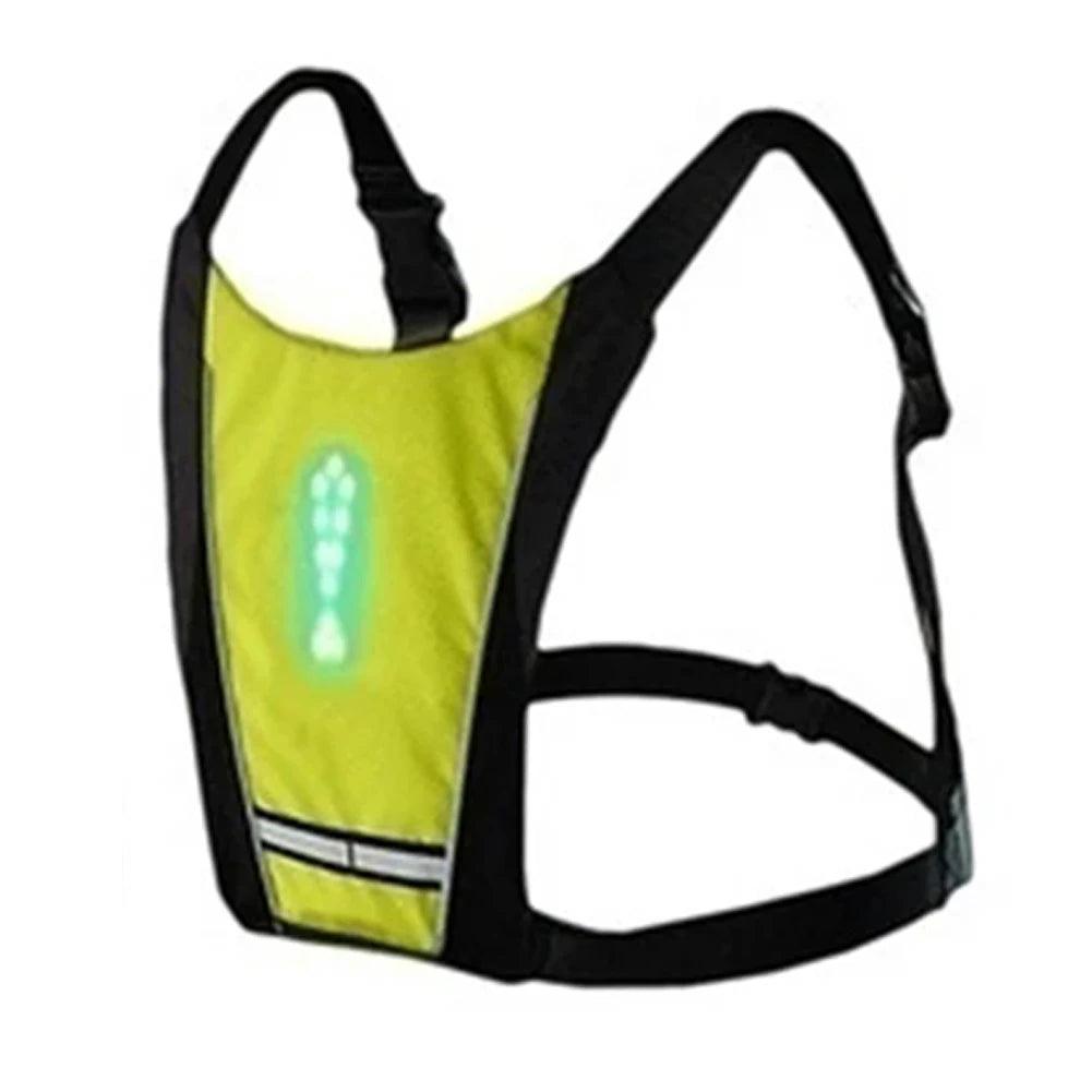 Gilet de cyclisme LED avec télécommande - Veste de sécurité haute visibilité pour vélo VTT