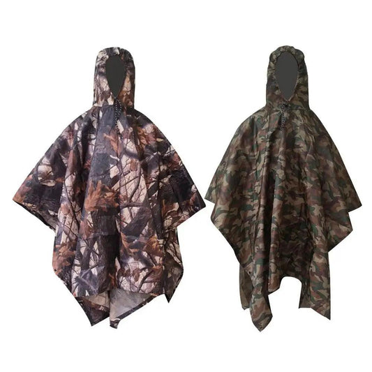 Cape de Camouflage Tactique – Poncho Imperméable Portable pour Chasse et Outdoor