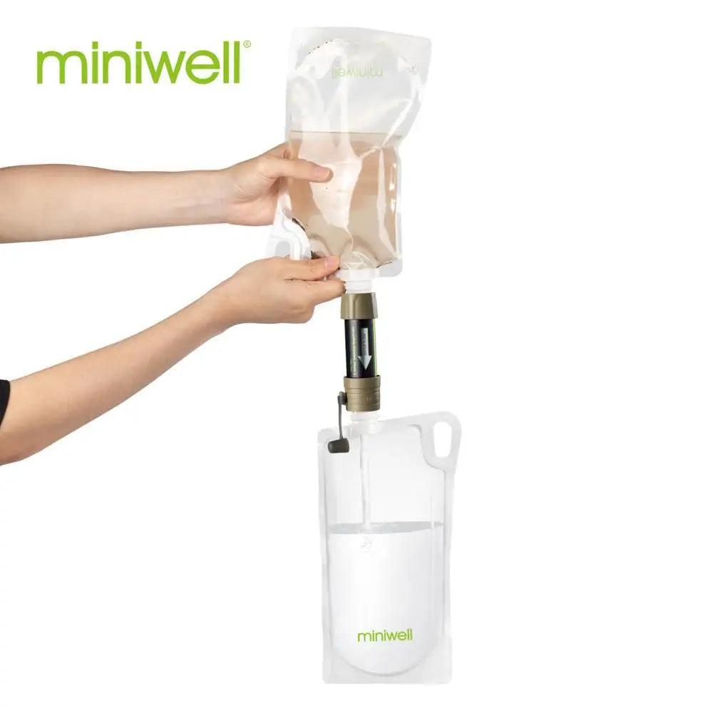 Miniwell Kit de Filtre à Eau Portable L630 – Survie, Camping et Randonnée