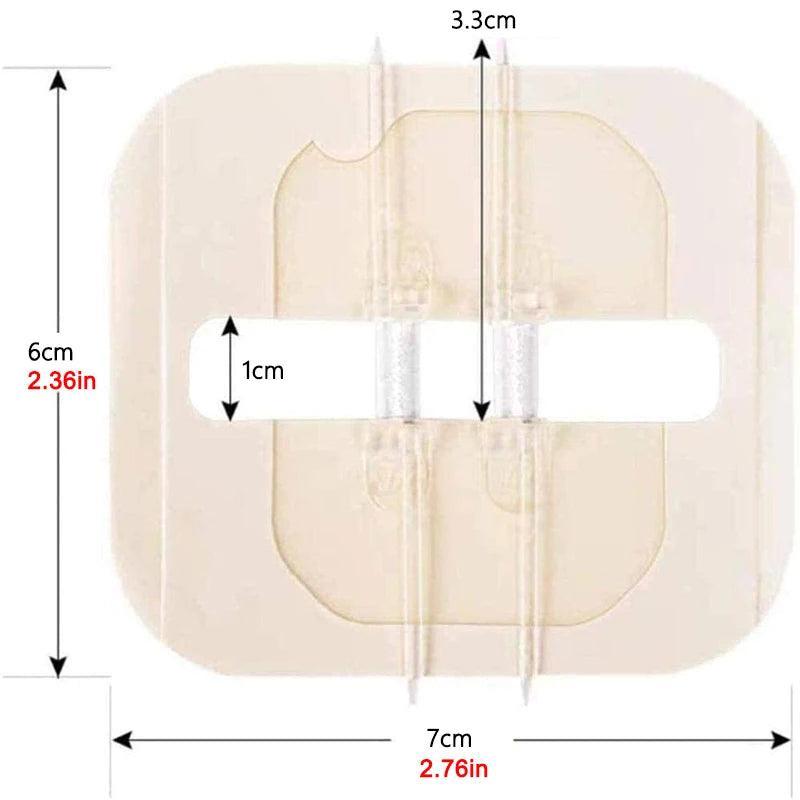 Bandes Adhésives à Fermeture Éclair – Soin des Plaies Sans Suture (2 Pièces)