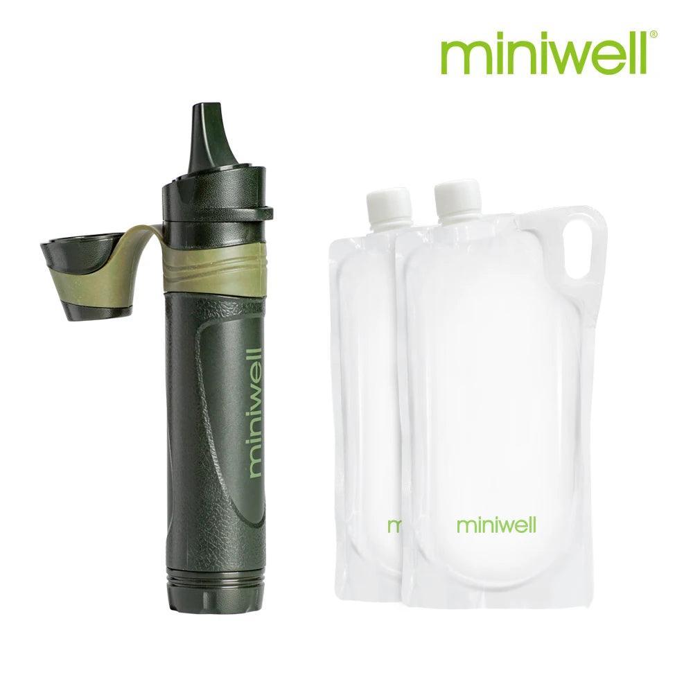 Miniwell Filtre à Eau Portable – Équipement de Survie Idéal pour Voyages et Outdoor