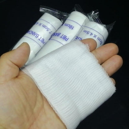 Bandage Élastique PBT – Rouleau de Gaze Elastique pour Premiers Soins