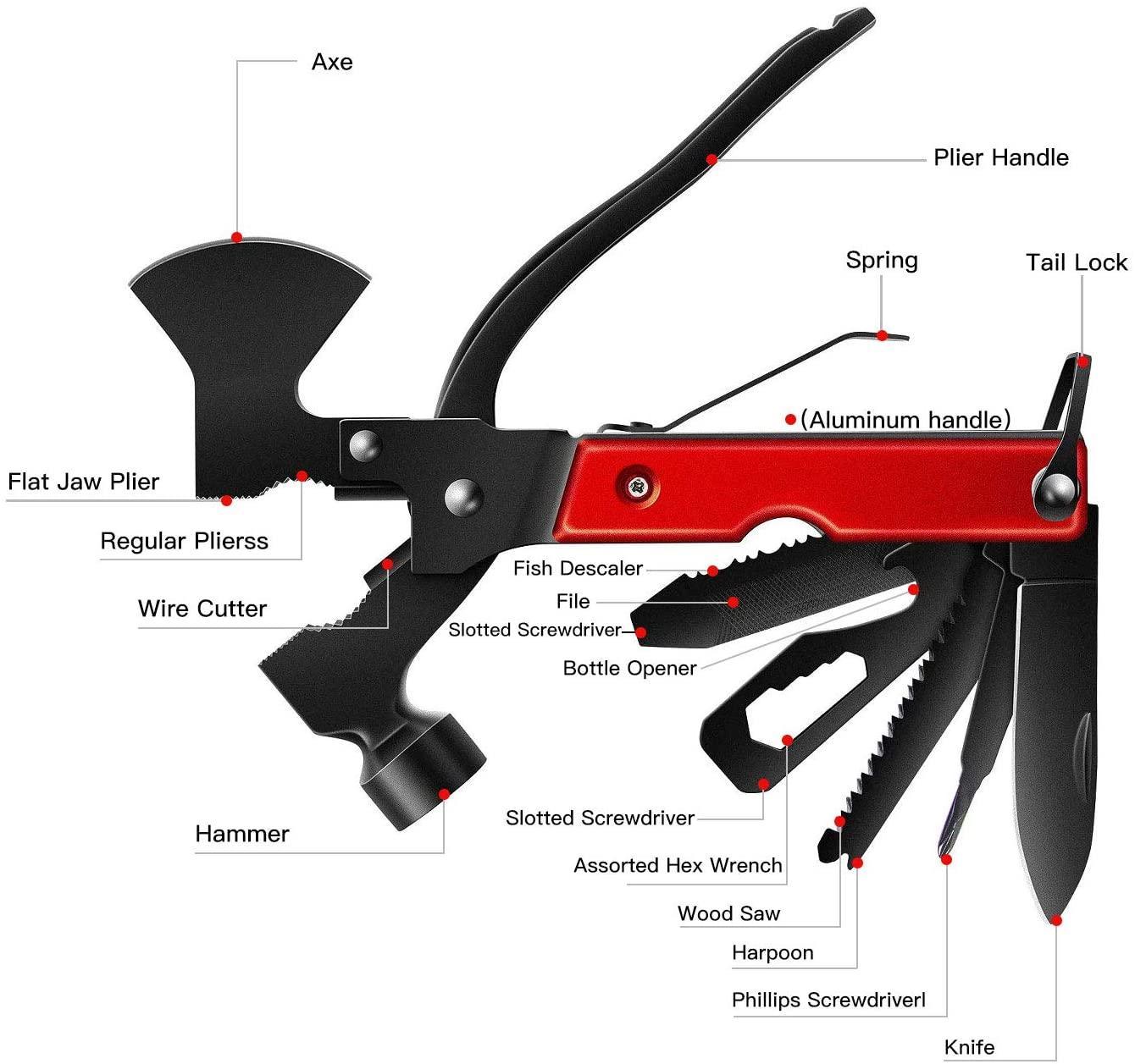 Dulgear Trousse de Premiers Soins Multifonction – Équipement de Survie et Fournitures de Camping