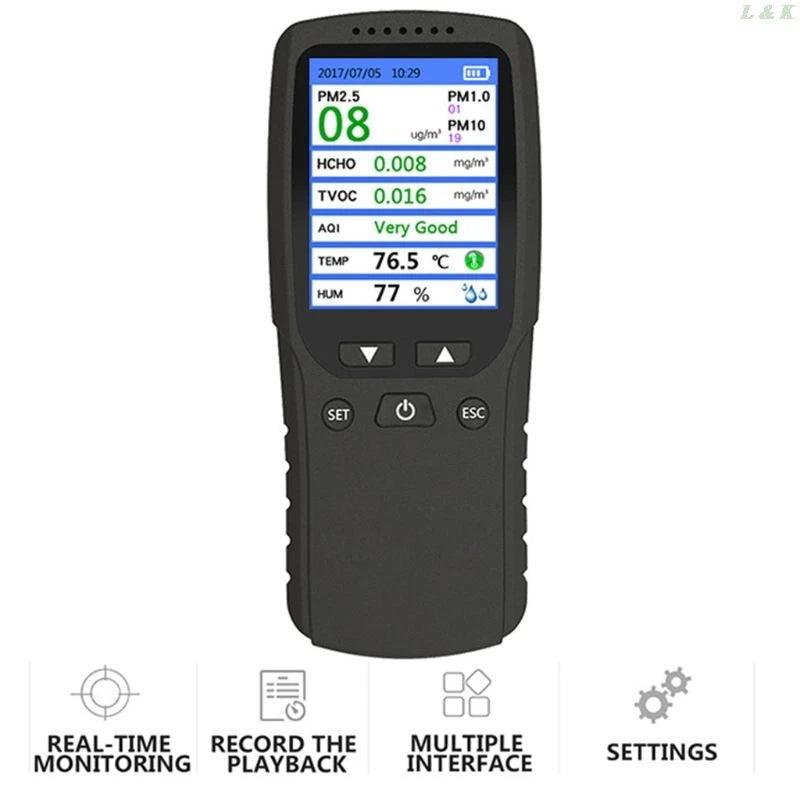 Moniteur de Qualité de l'Air Intérieur - Micro Testeur de Poussière U50A