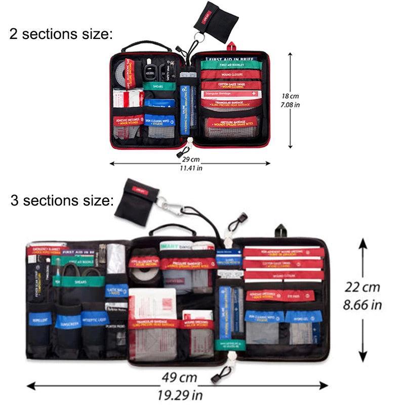 Trousse de Premiers Soins Portable pour Voiture – Kit de Survie d’Urgence pour Maison et Outdoor