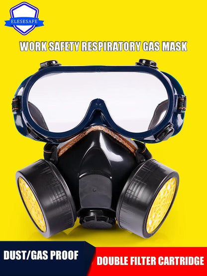 Lunettes Masque à Gaz Anti-Poussière avec Filtre – Protection et Sécurité