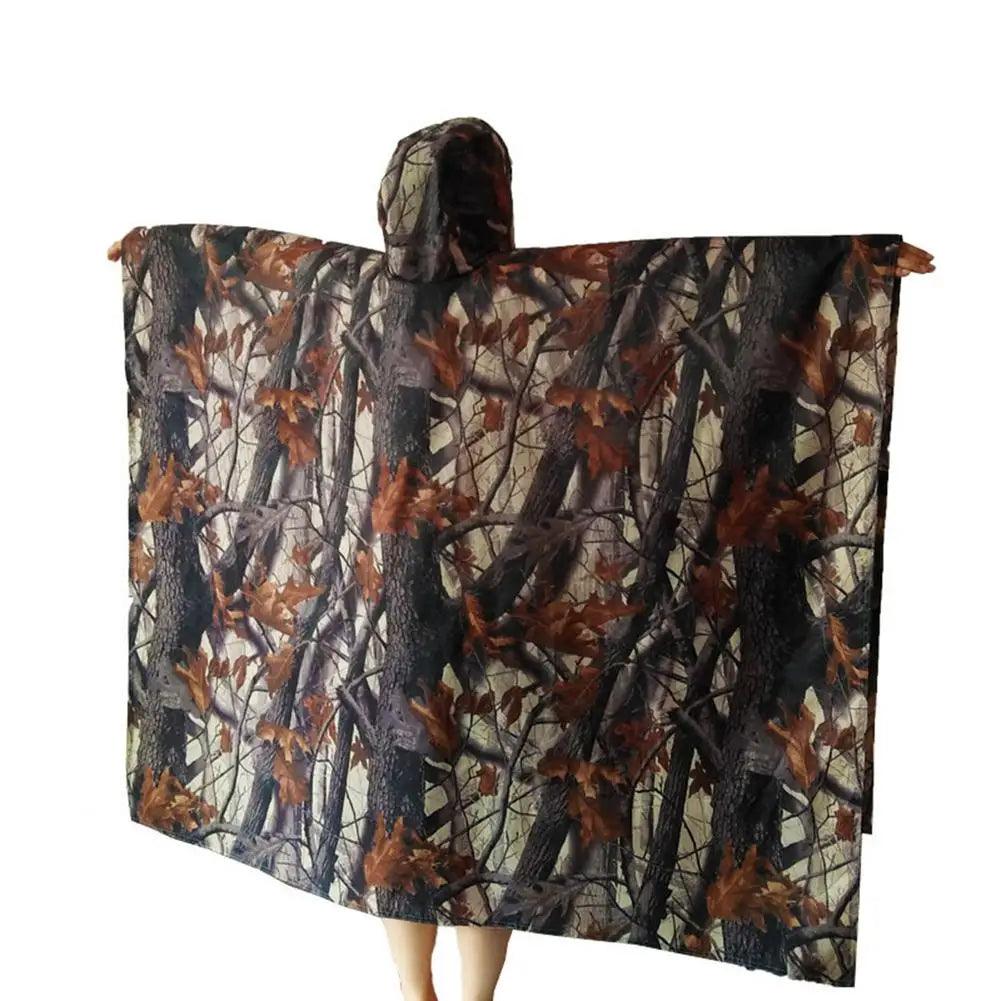 Cape de Camouflage Tactique – Poncho Imperméable Portable pour Chasse et Outdoor