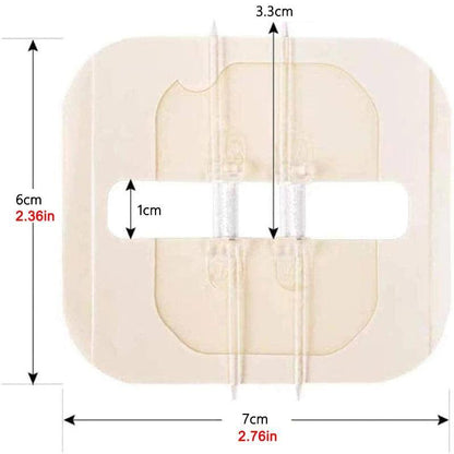 Bandes Adhésives à Fermeture Éclair – Soin des Plaies Sans Suture (2 Pièces)