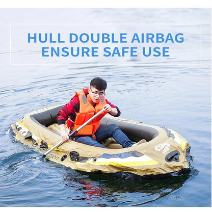 Bateau de Pêche Gonflable 3 Personnes – PVC Résistant pour Aventures Aquatiques