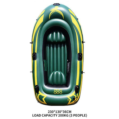 Bateau de Pêche Gonflable 3 Personnes – PVC Résistant pour Aventures Aquatiques - Variante