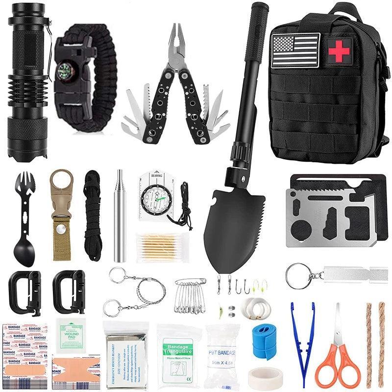 Équipement de Survie d’Urgence – Trousse Multifonctionnelle pour Camping et Chasse - Variante