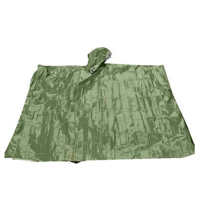 Poncho en Film d'Aluminium d'Urgence – Couverture Thermique et Imperméable - Variante