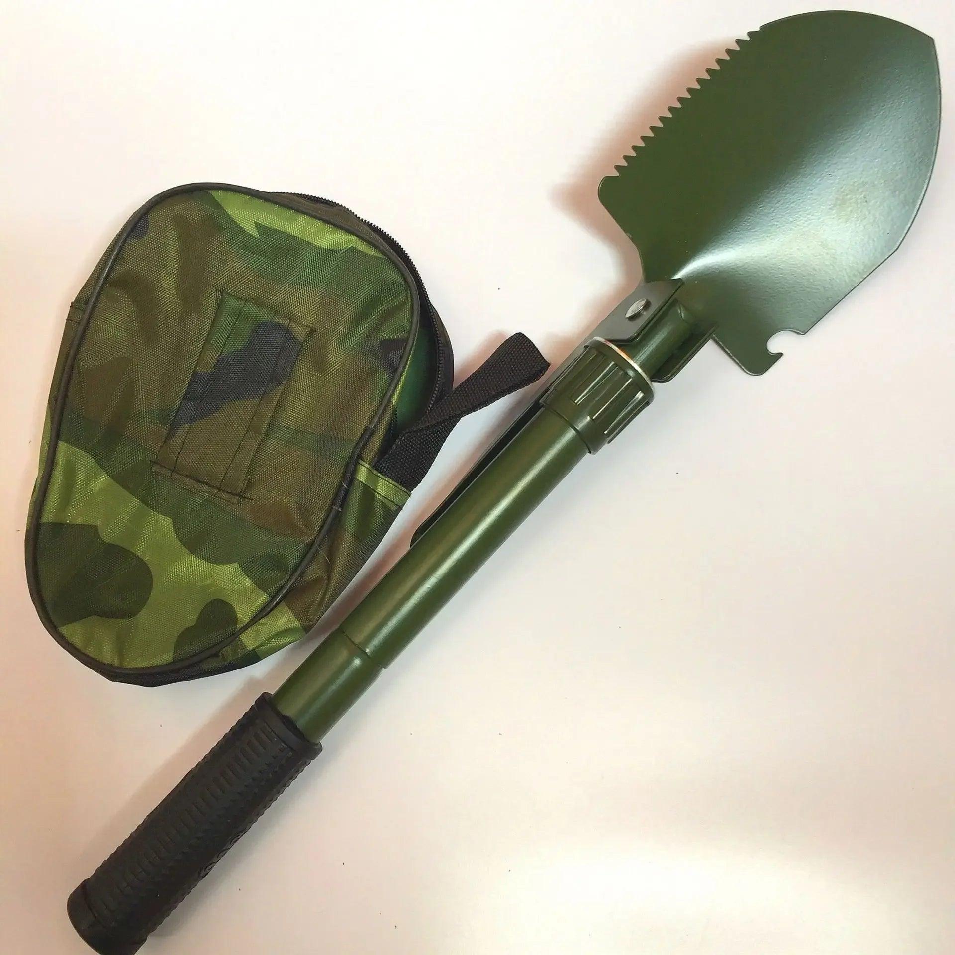 Pelle Militaire Pliante Multifonctionnelle - Outil de Survie pour Camping et Plein Air