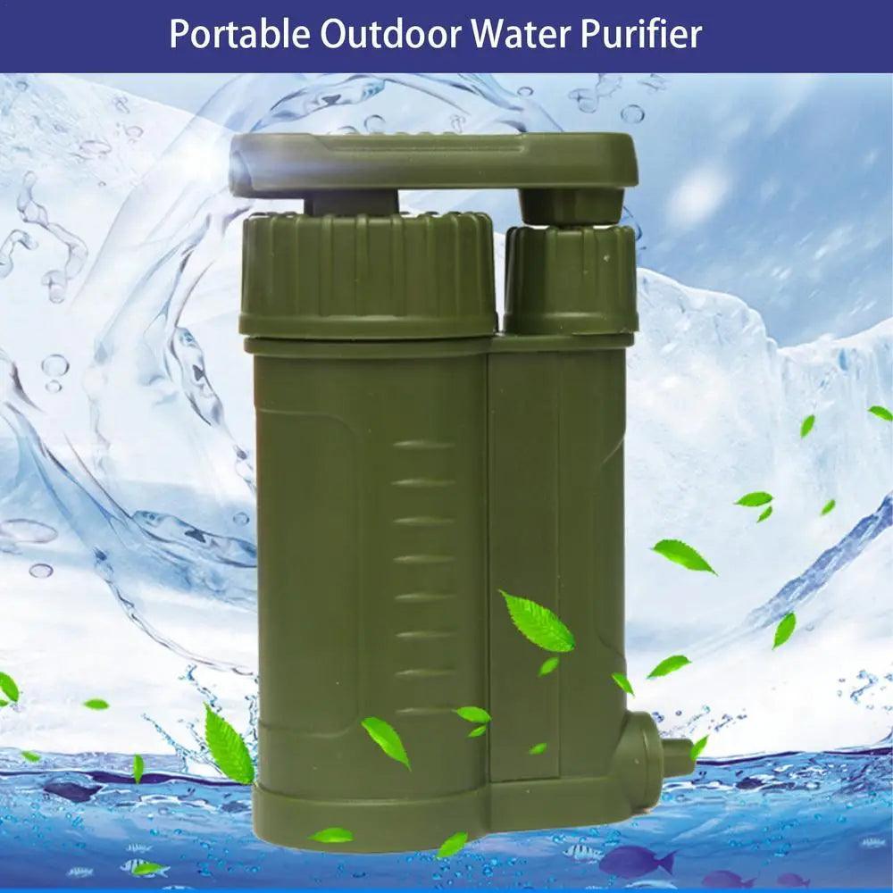 Filtre à Eau Portable avec Pompe à Main – Purification pour Survie et Outdoor