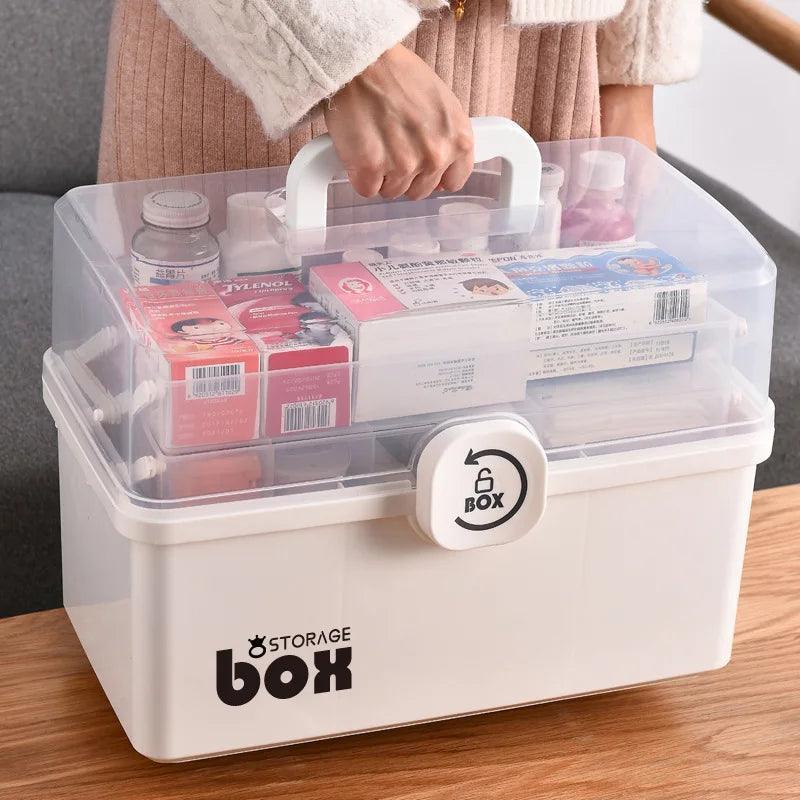 Trousse Médicale de Grande Capacité – Boîte de Rangement Multicouche pour Premiers Soins