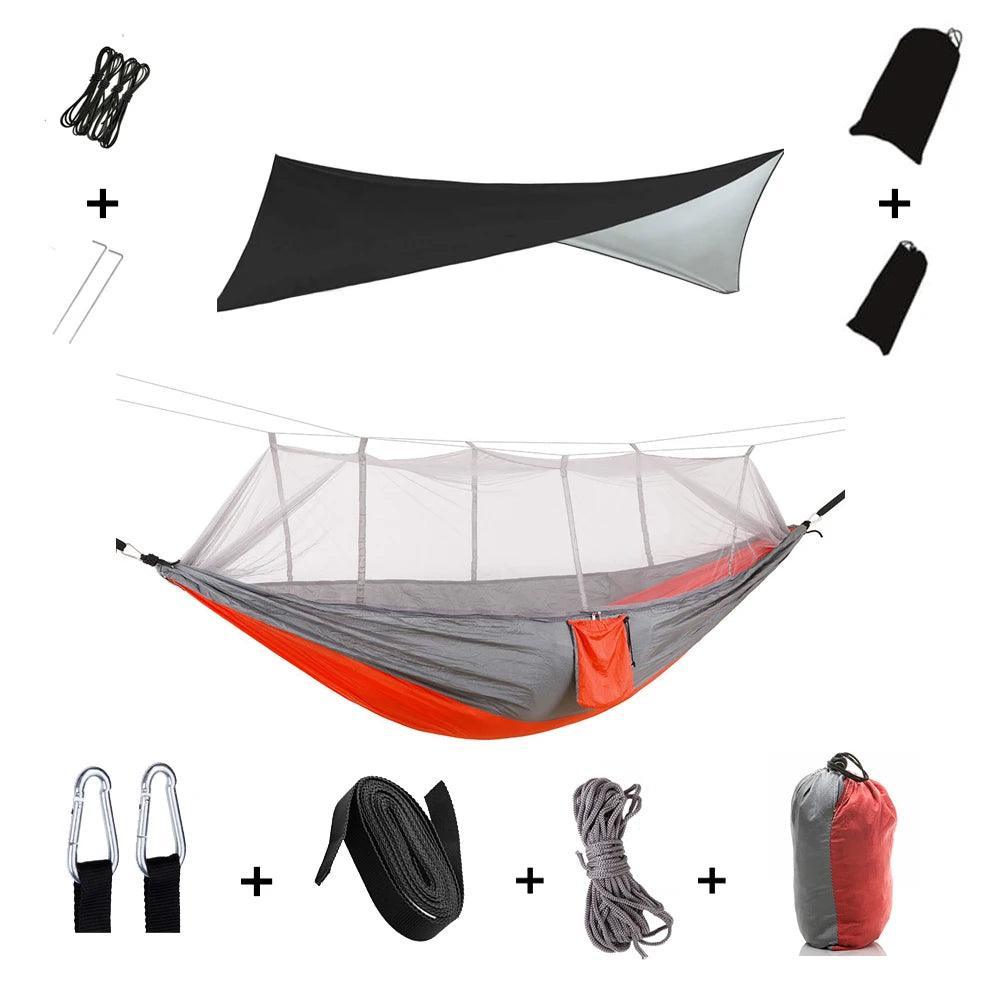 Hamac de Camping avec Moustiquaire – Abri Portable et Lit de Survie - Variante