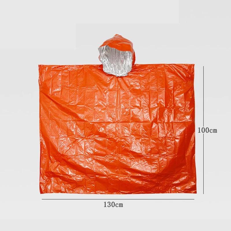 Poncho de Survie en Aluminium – Imperméable et Thermique