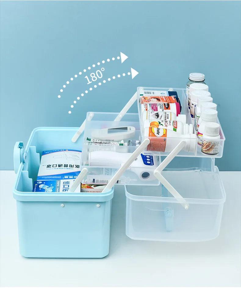 Trousse Médicale de Grande Capacité – Boîte de Rangement Multicouche pour Premiers Soins