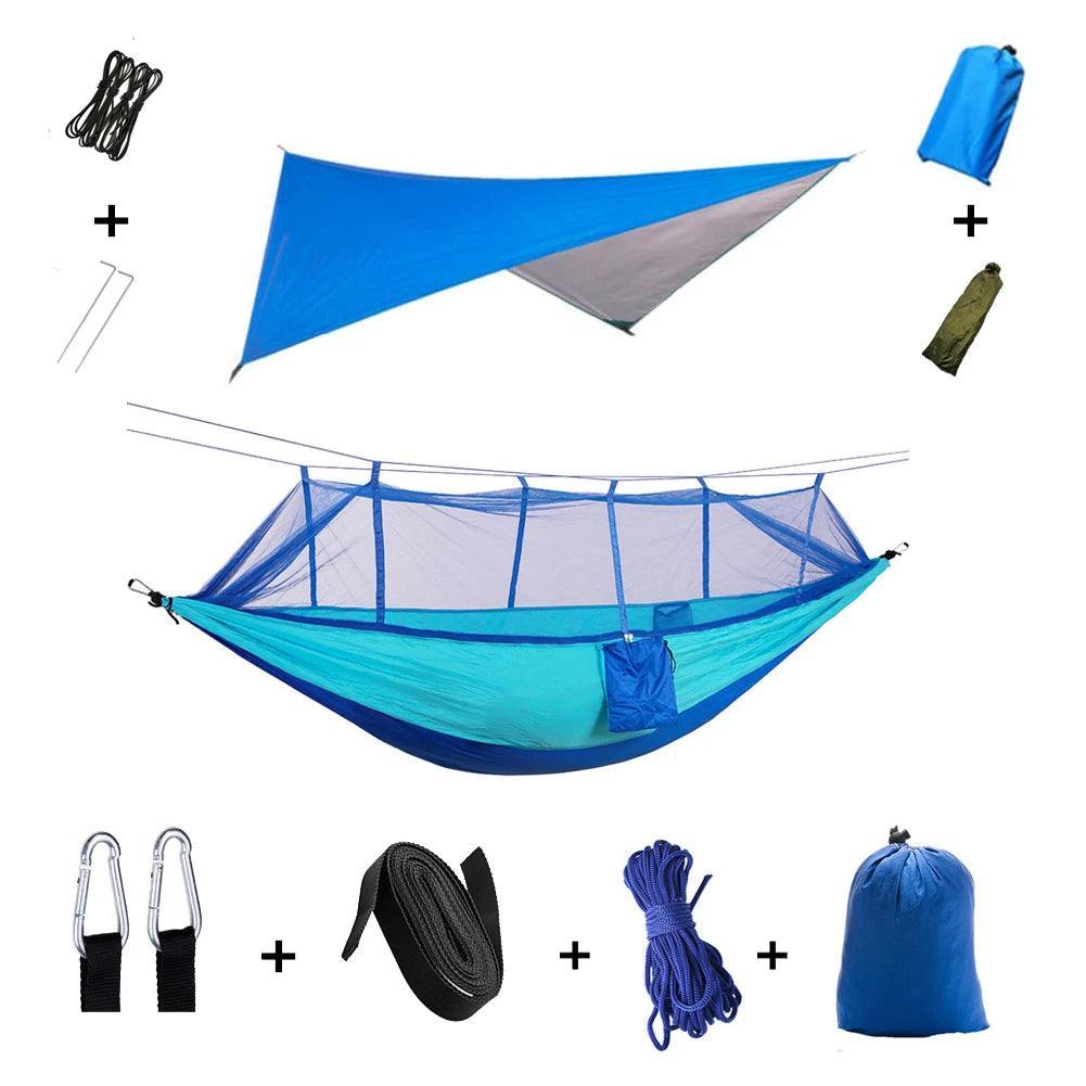 Hamac de Camping avec Moustiquaire – Abri Portable et Lit de Survie - Variante