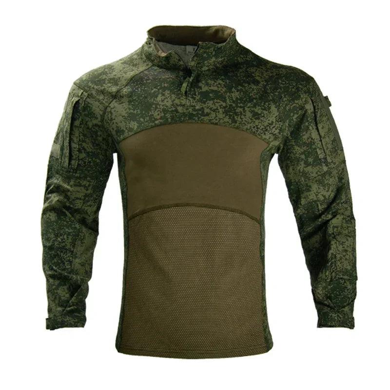 Chemises de Chasse Élastiques pour Hommes - Camouflage Outdoor