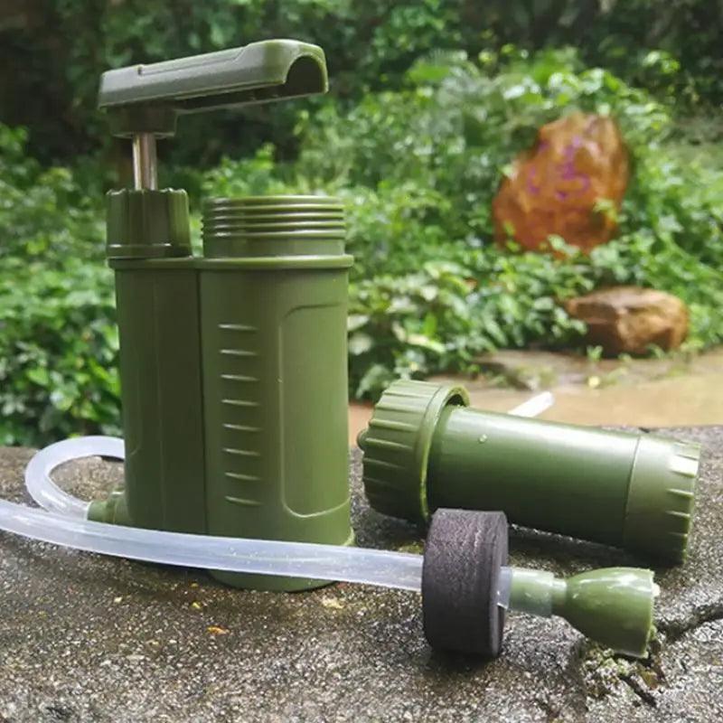 Filtre à Eau Portable avec Pompe à Main – Purification pour Survie et Outdoor