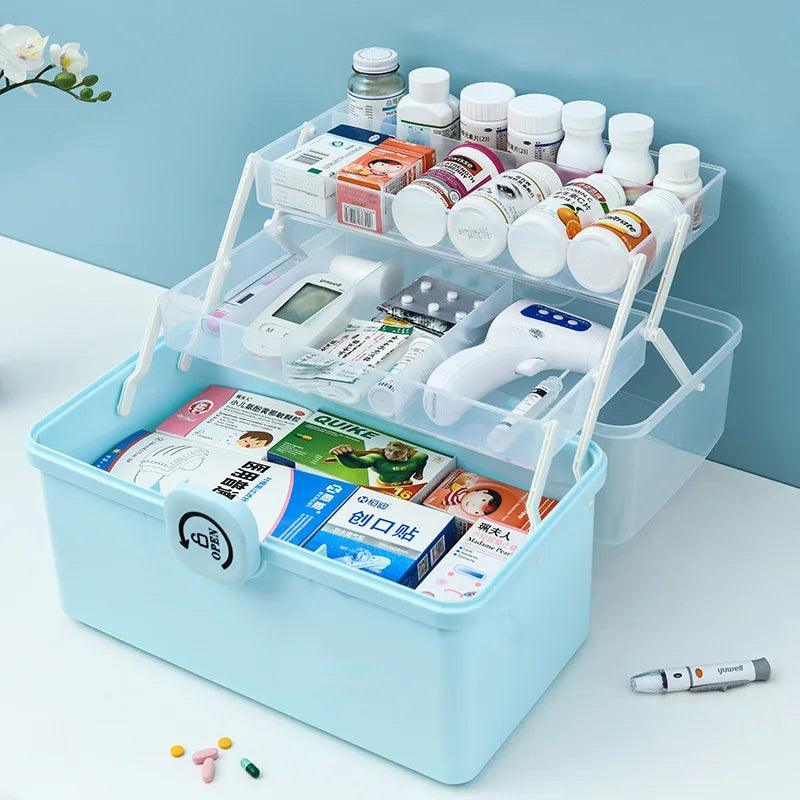 Trousse Médicale de Grande Capacité – Boîte de Rangement Multicouche pour Premiers Soins