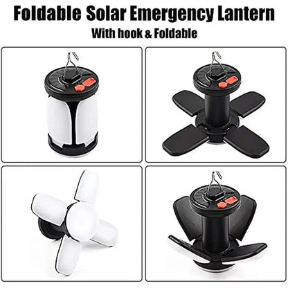 Lampe de Camping Solaire Portable – Éclairage LED Rechargeable USB