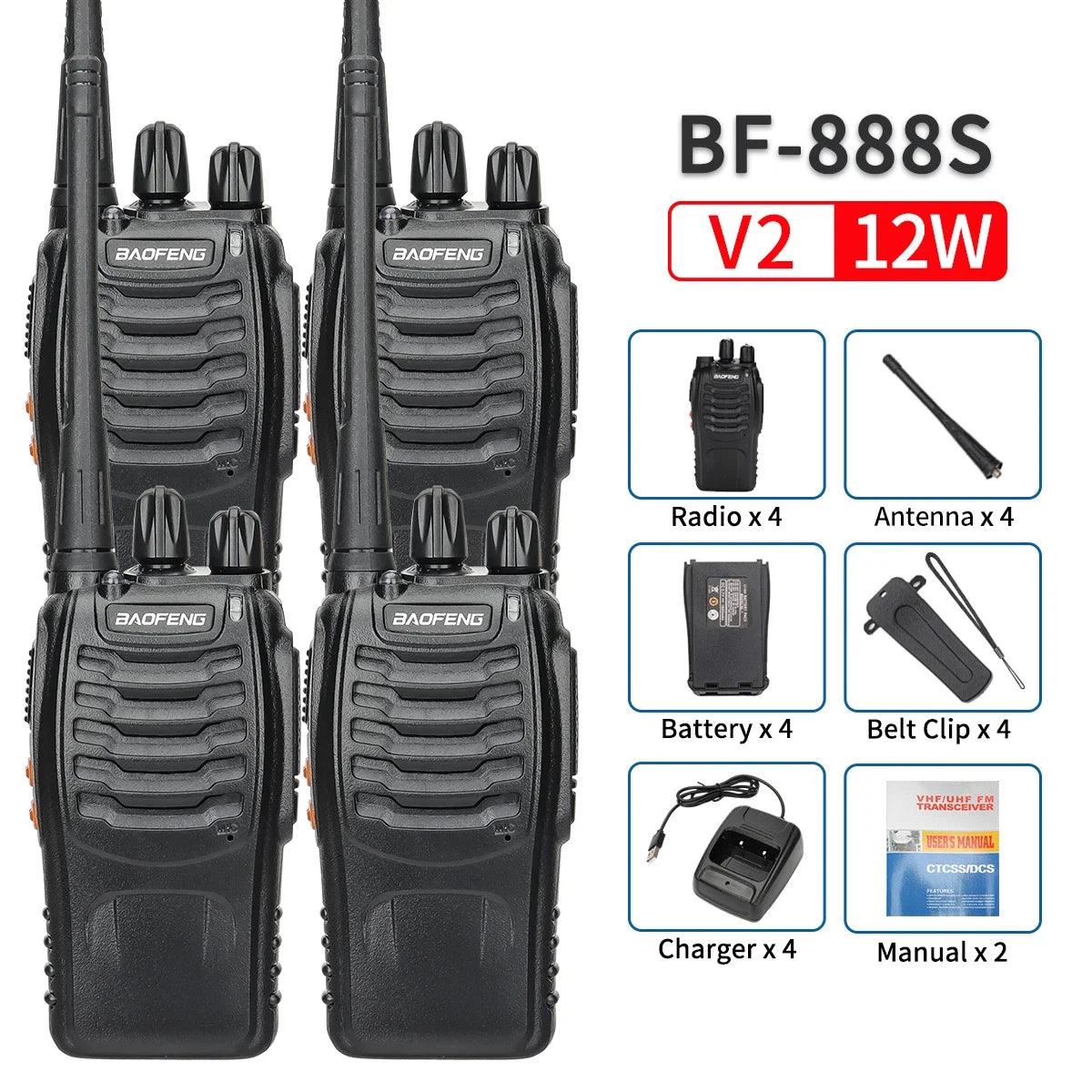 Baofeng BF-888S – Talkie-Walkie Bidirectionnel UHF Longue Portée 100 km - Variante