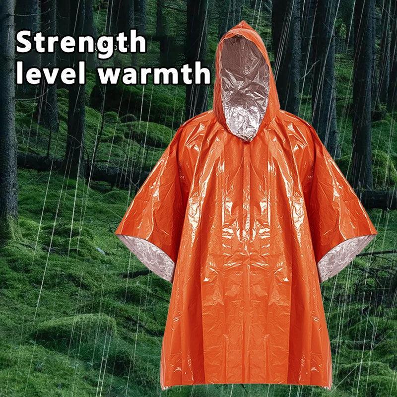 Poncho de Survie en Aluminium – Imperméable et Thermique