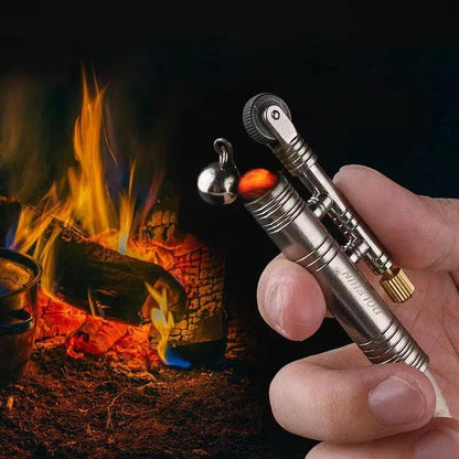 Briquet à Kérosène en Métal – Coupe-Vent Rétro pour Outdoor et Survie