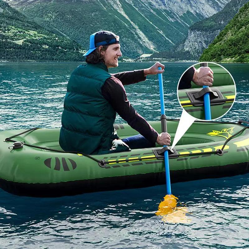 Bateau Gonflable Portable avec Pompe et Rames – Idéal pour Pêche et Aventures Aquatiques