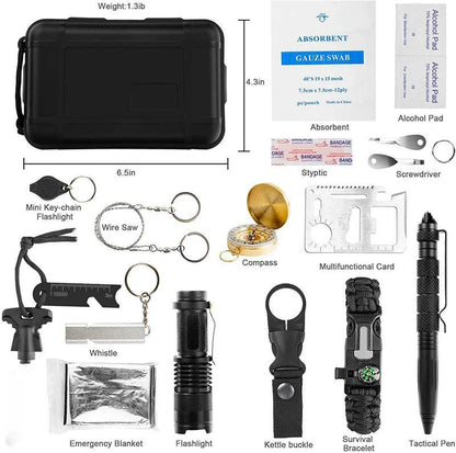 Kit de Survie Militaire – Mini Outils de Camping et d’Urgence