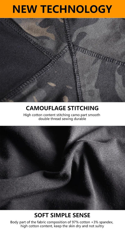 Chemises de Chasse Élastiques pour Hommes - Camouflage Outdoor