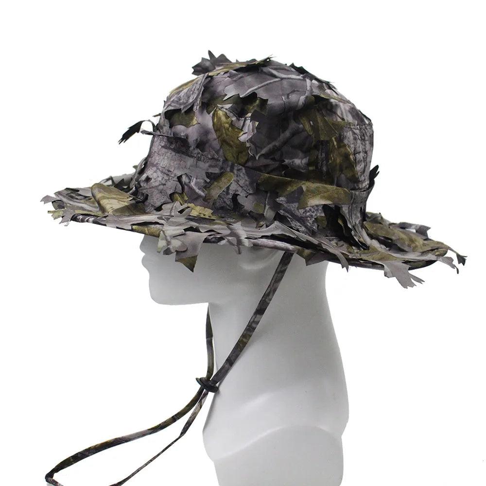 Chapeau Boonie Camouflage 3D – Accessoire Idéal pour Chasse et Outdoor