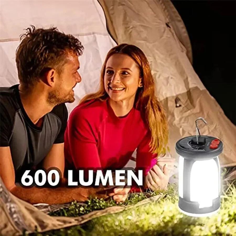 Lampe de Camping Solaire Portable – Éclairage LED Rechargeable USB