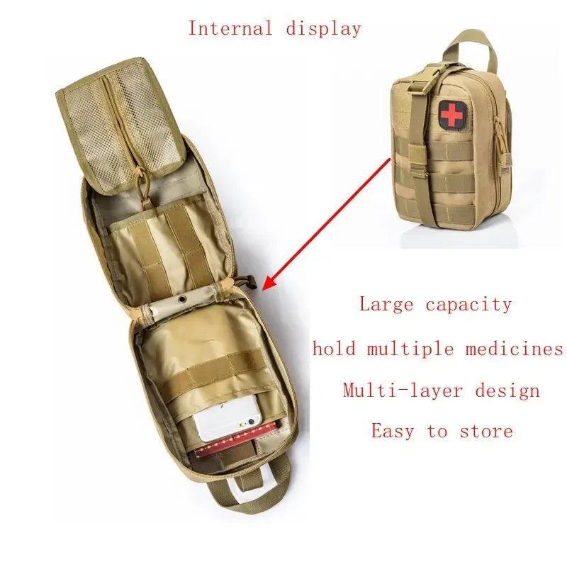 Sac à Main Militaire en Acier Inoxydable – Pochette de Rangement Multifonction