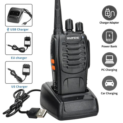 Baofeng BF-888S – Talkie-Walkie Bidirectionnel UHF Longue Portée 100 km