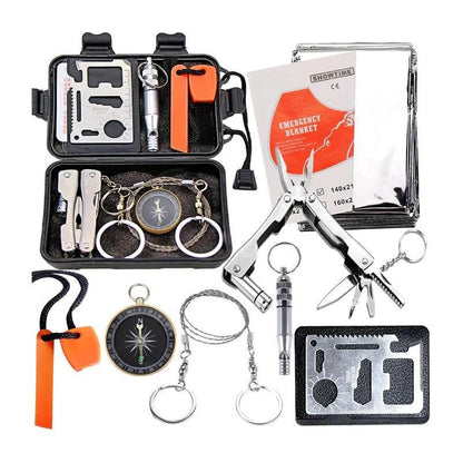 Kit de Survie en Plein Air - Équipement Multifonctionnel pour Camping et Aventures