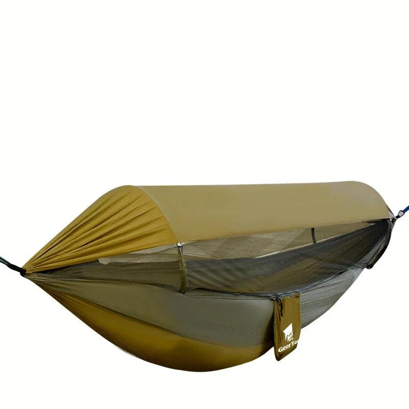 Hamac Extérieur Imperméable en Nylon - Tente Anti-Moustique pour Camping et Survie