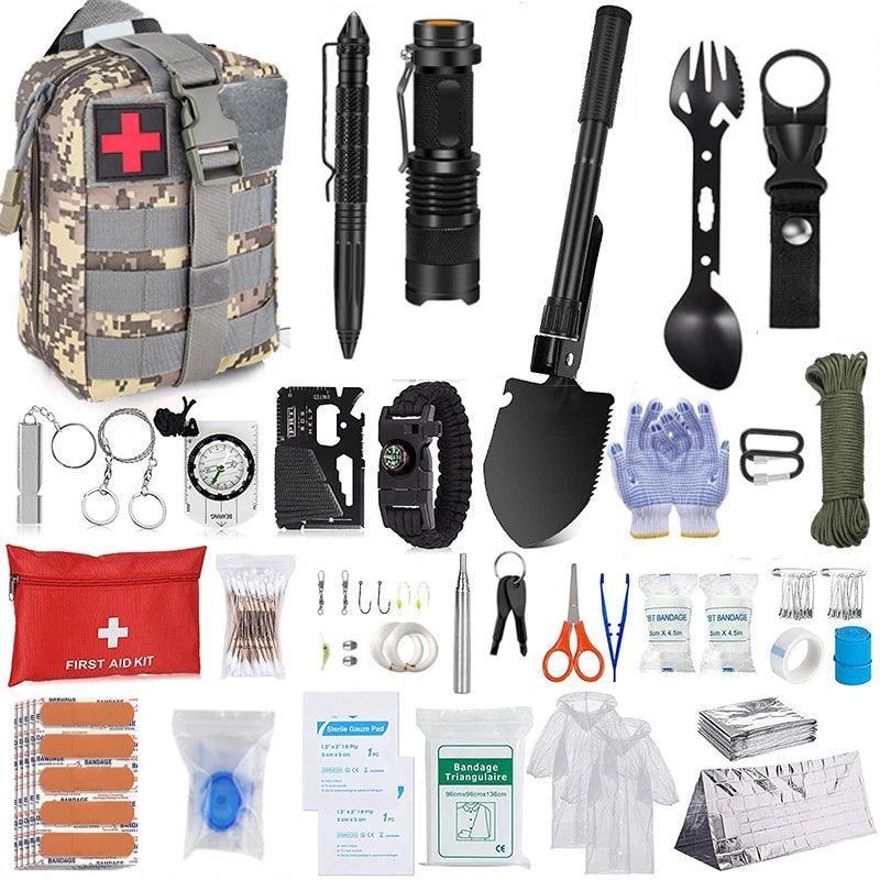 Équipement de Survie d’Urgence – Trousse Multifonctionnelle pour Camping et Chasse - Variante