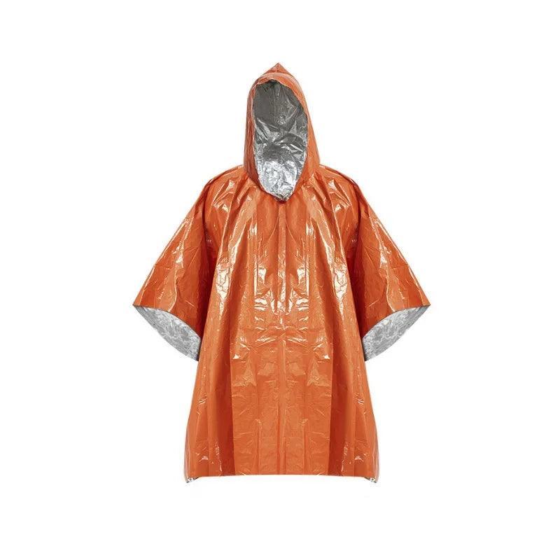 Poncho en Film d'Aluminium d'Urgence – Couverture Thermique et Imperméable