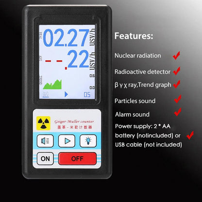 Détecteur de Rayonnement Nucléaire - Compteur Geiger Personnel