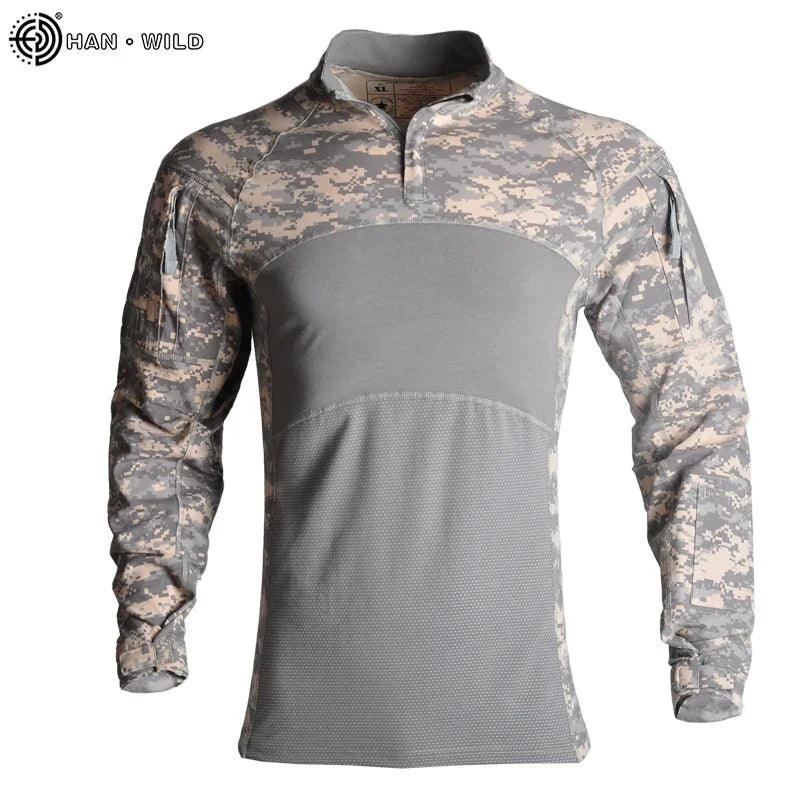 Chemises de Chasse Élastiques pour Hommes - Camouflage Outdoor - Variante