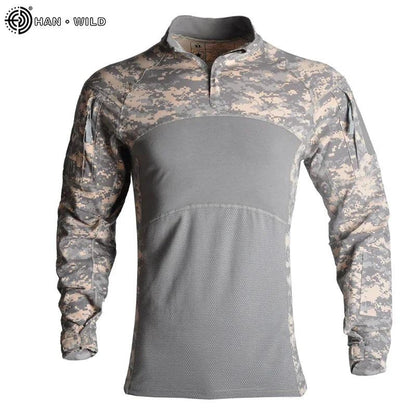 Chemises de Chasse Élastiques pour Hommes - Camouflage Outdoor - Variante