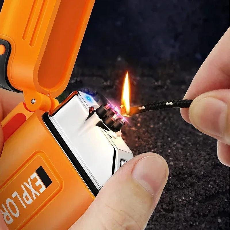 Briquet Plasma Étanche – Coupe-Vent et Sans Flamme pour Outdoor