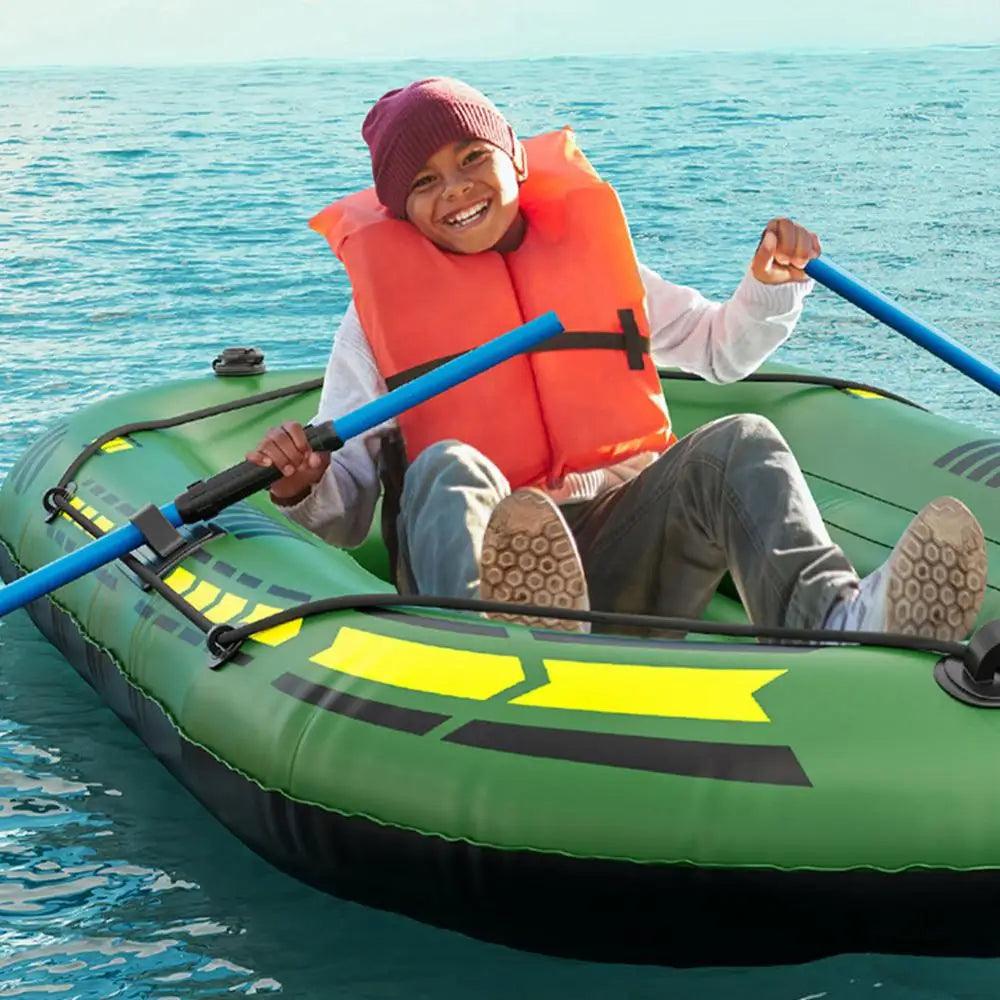 Bateau Gonflable Portable avec Pompe et Rames – Idéal pour Pêche et Aventures Aquatiques