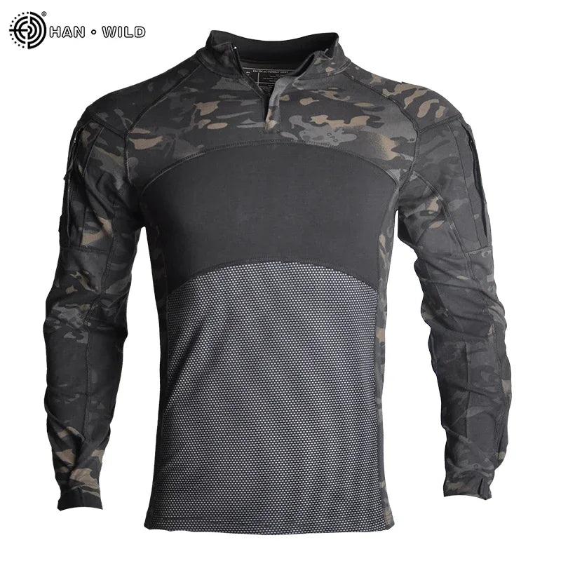 Chemises de Chasse Élastiques pour Hommes - Camouflage Outdoor - Variante